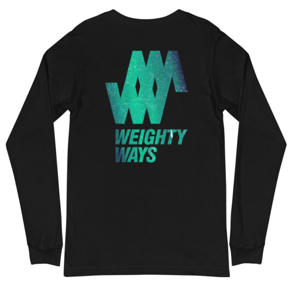 Blue / Green Black - Unisex Long Sleeve Tee - Weighty Ways - Image 2