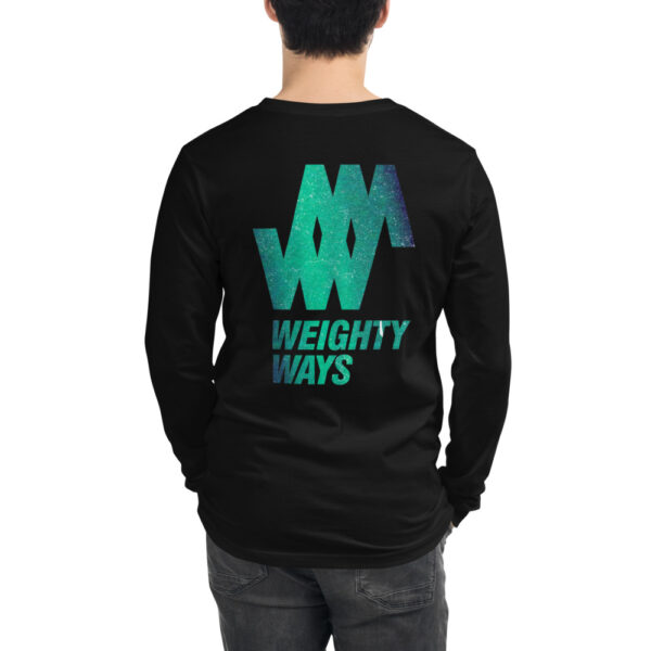 Blue / Green Black - Unisex Long Sleeve Tee - Weighty Ways - Image 3