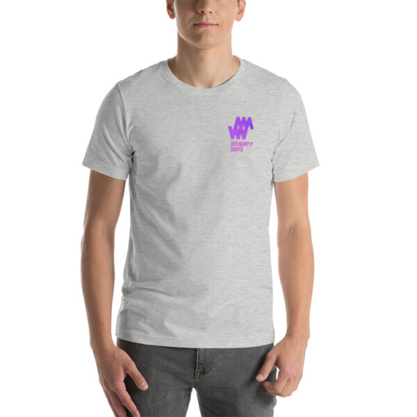 Purple Logo - Short-Sleeve Unisex T-Shirt - Weighty Ways - Image 3