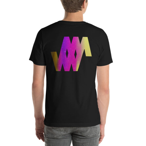 Pink / Yellow Logo - Short-Sleeve Unisex T-Shirt - Weighty Ways - Image 4