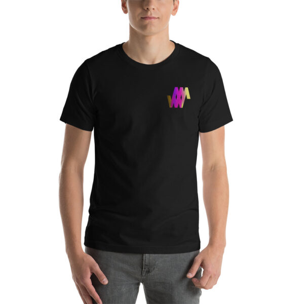 Pink / Yellow Logo No text - Short-Sleeve Unisex T-Shirt - Weighty Ways - Image 3