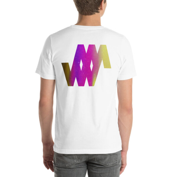 Pink / Yellow Logo - Short-Sleeve Unisex T-Shirt - Weighty Ways - Image 5