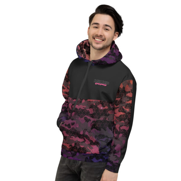 Purple / Orange – Cosmic Camo – Unisex Hoodie – Desired State - Image 4