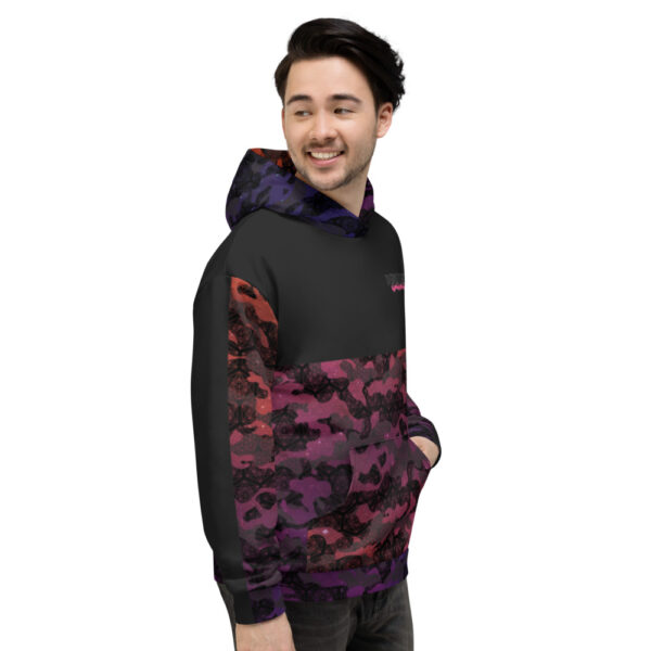 Purple / Orange – Cosmic Camo – Unisex Hoodie – Desired State - Image 3